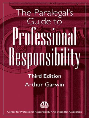 cover image of The Paralegal's Guide to Professional Responsibility